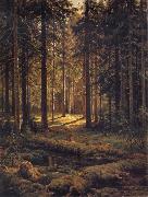 Ivan Shishkin Conifer-Sunshine Spain oil painting artist